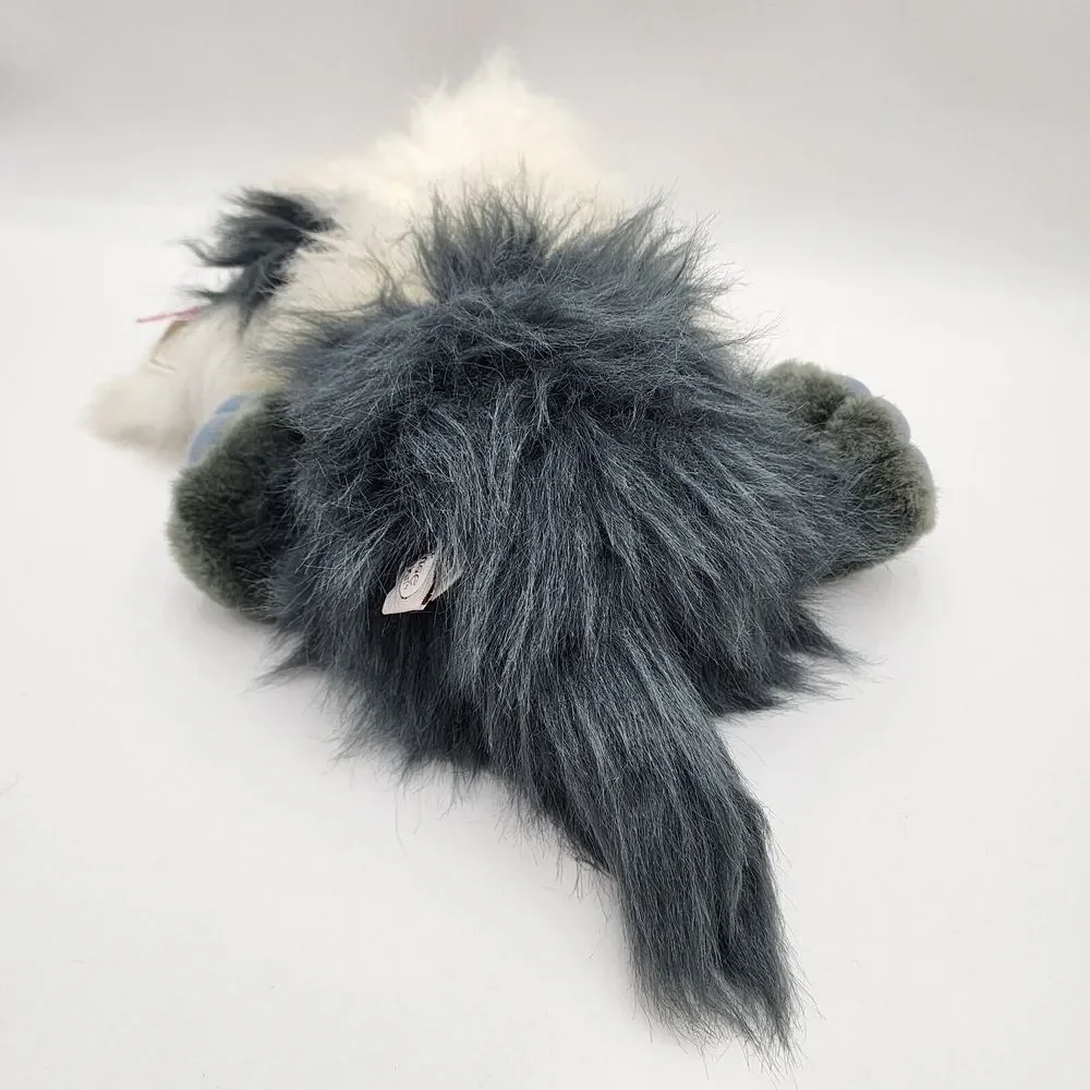 Vintage SHEEP DOG‎ Ganz Heritage Collection GOOGLES White Gray Plush 16